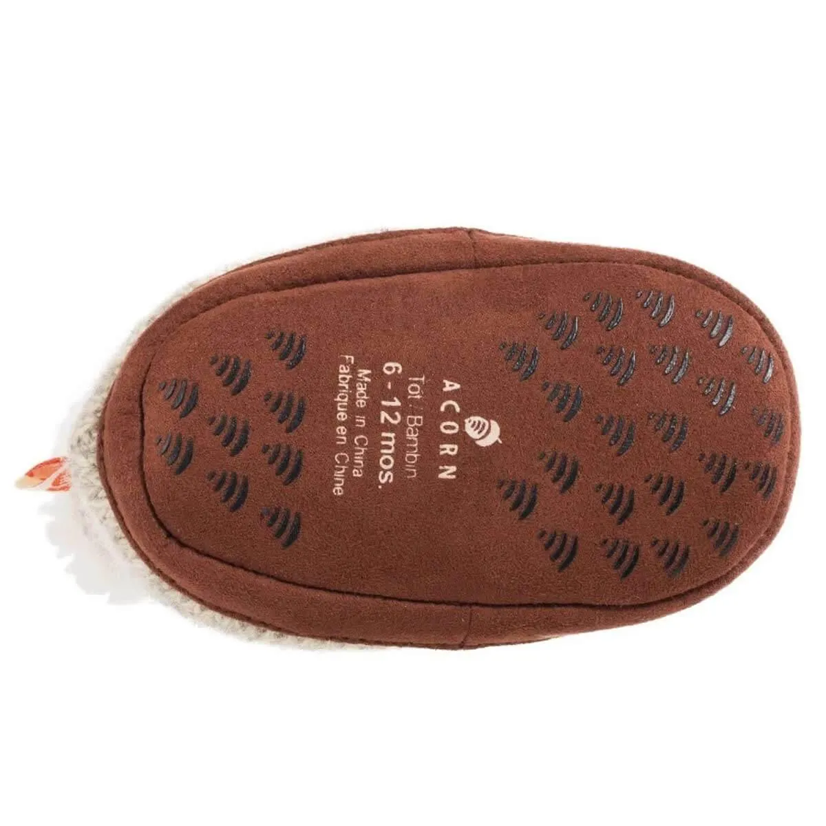 Acorn Kids' Slippers - Easy Bootie, Grey Ragg Wool, TS | A10157ACKTS