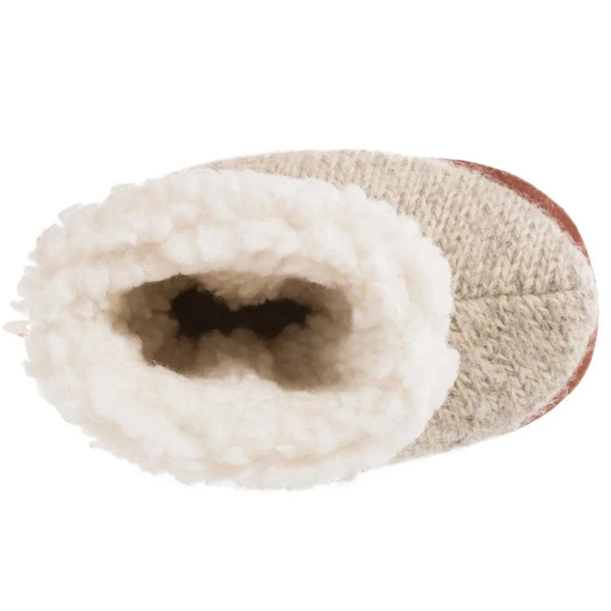 Acorn Kids' Slippers - Easy Bootie, Grey Ragg Wool, TS | A10157ACKTS
