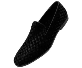 Amali Fishman Black Women’s Soft Velvet Slip On Slippers