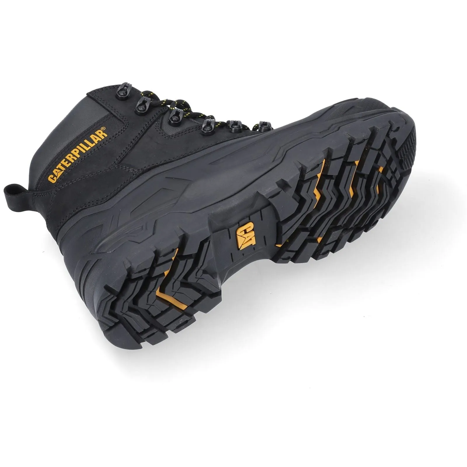Caterpillar Typhoon SBH Black Leather Male Boots Safety