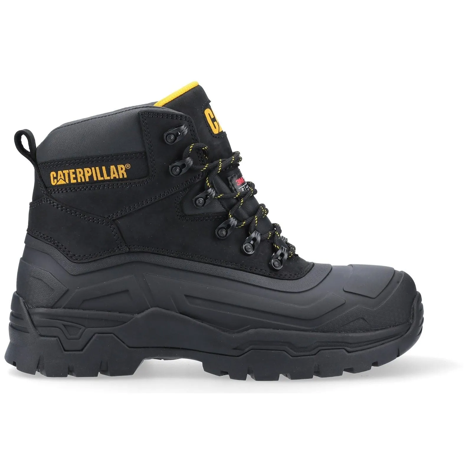 Caterpillar Typhoon SBH Black Leather Male Boots Safety
