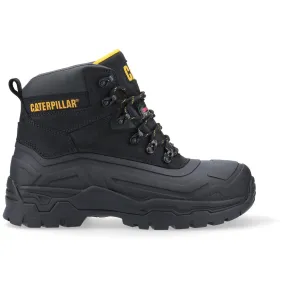 Caterpillar Typhoon SBH Black Leather Male Boots Safety