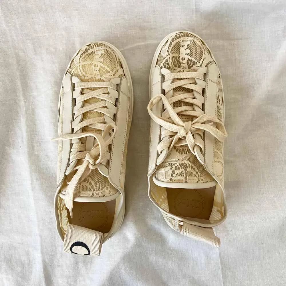 Chloe Lauren lace sneakers, 38