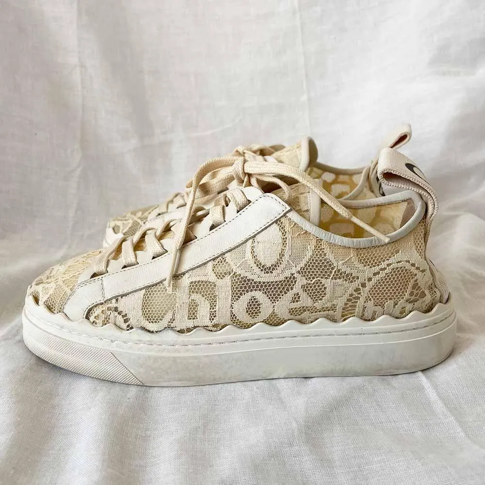 Chloe Lauren lace sneakers, 38