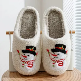 Christmas Snowman Slippers