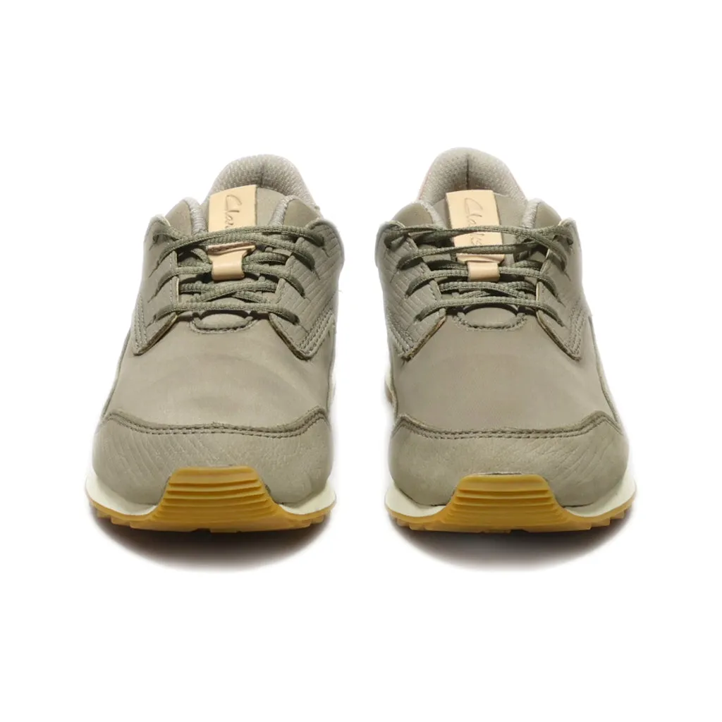 Clarks Floura Mix Low-Top Sneakers Fabric Grey Colour For Women