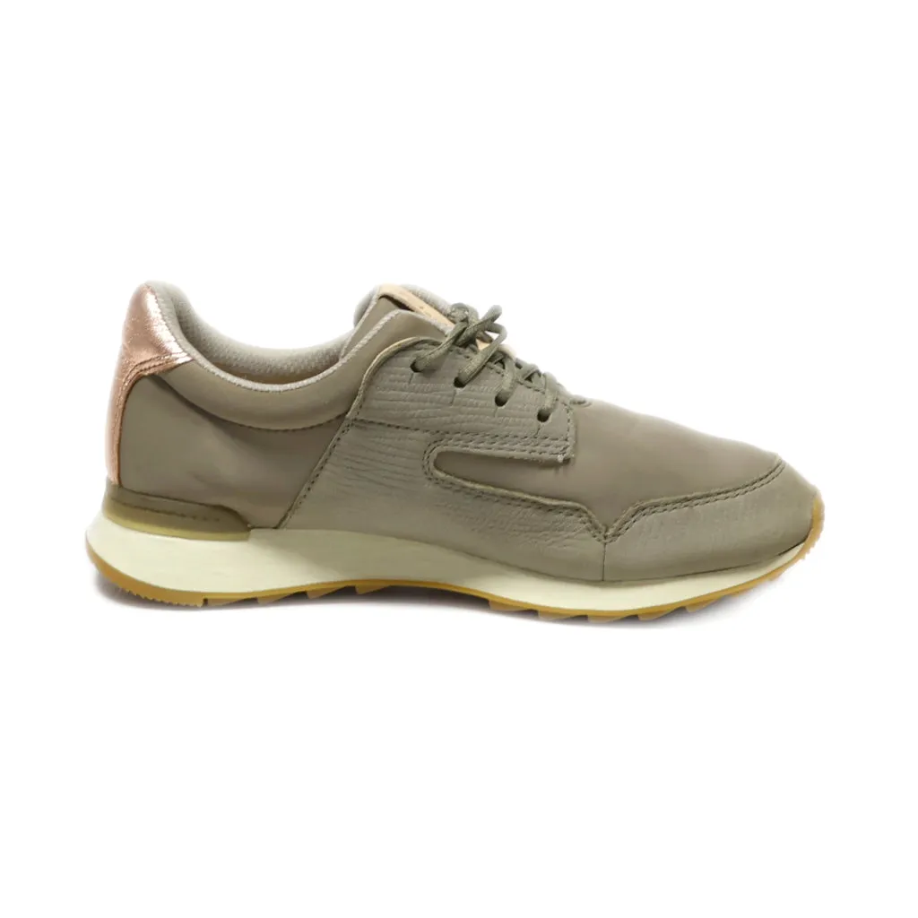 Clarks Floura Mix Low-Top Sneakers Fabric Grey Colour For Women