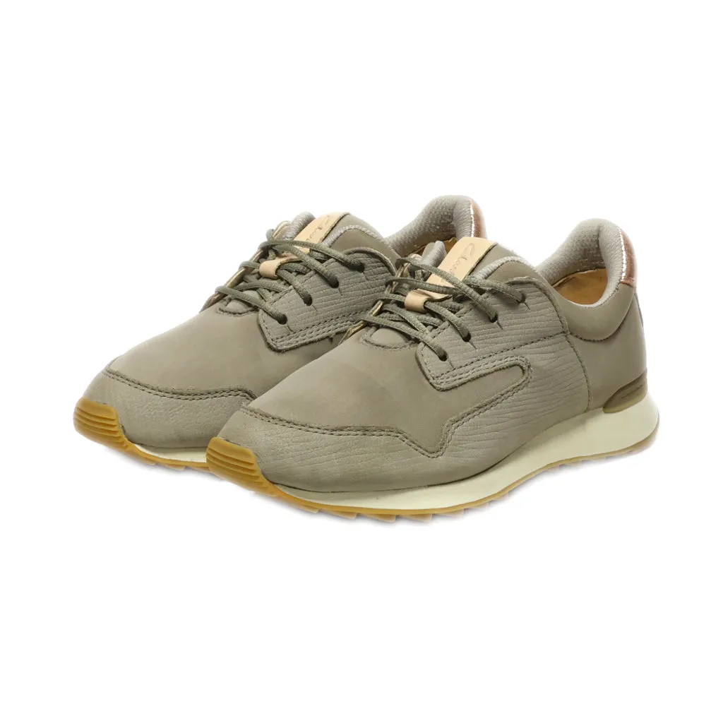 Clarks Floura Mix Low-Top Sneakers Fabric Grey Colour For Women