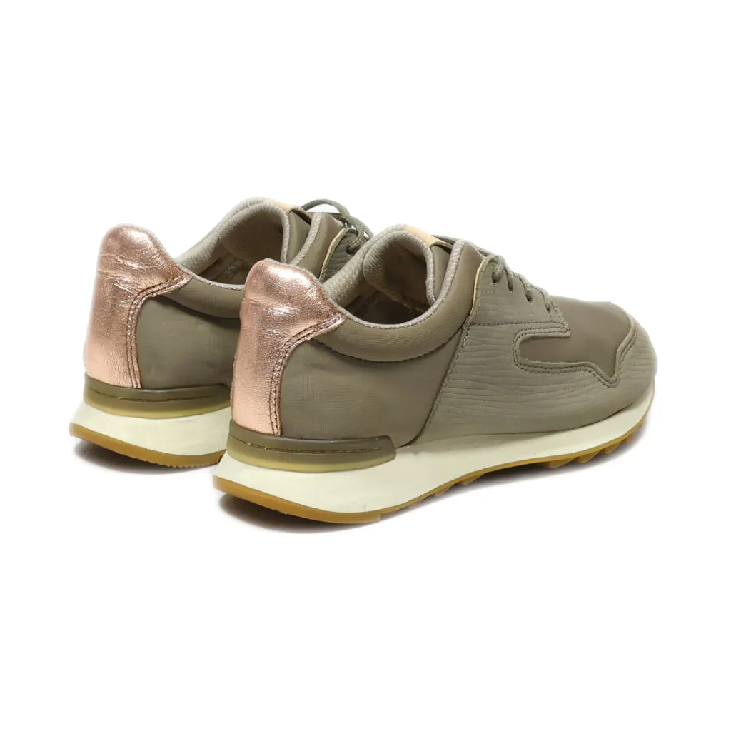 Clarks Floura Mix Low-Top Sneakers Fabric Grey Colour For Women