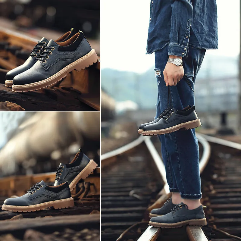 Handmade Versatile Men's Leather Leisure Shoes | Brodtica.com