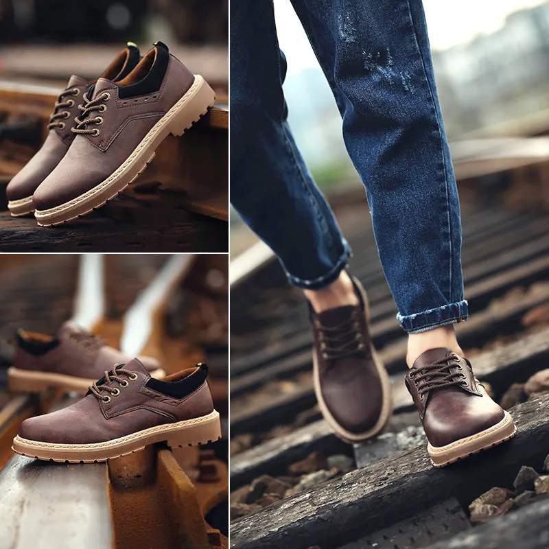 Handmade Versatile Men's Leather Leisure Shoes | Brodtica.com