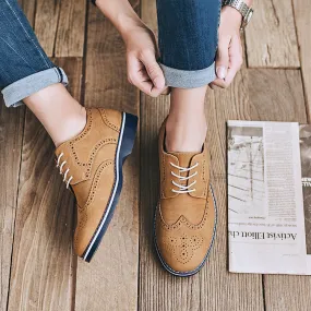 Leather Shoes Men Casual British Formal Groom Youth Business | Brodtica.com
