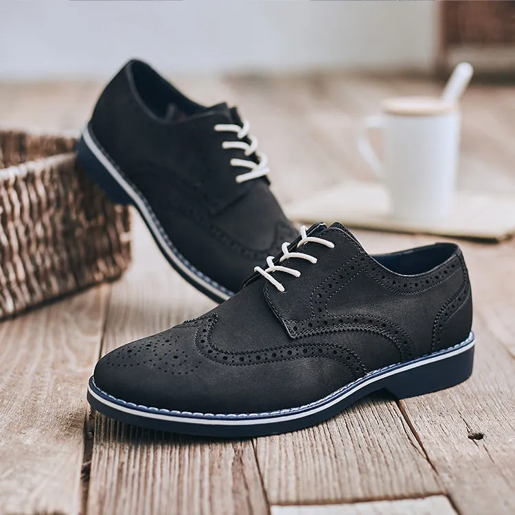 Leather Shoes Men Casual British Formal Groom Youth Business | Brodtica.com