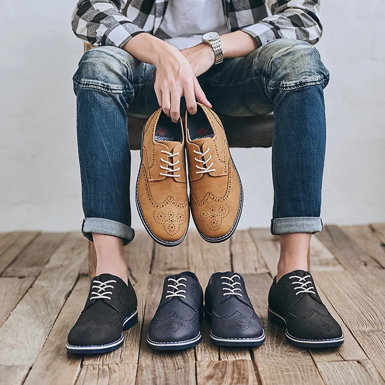 Leather Shoes Men Casual British Formal Groom Youth Business | Brodtica.com