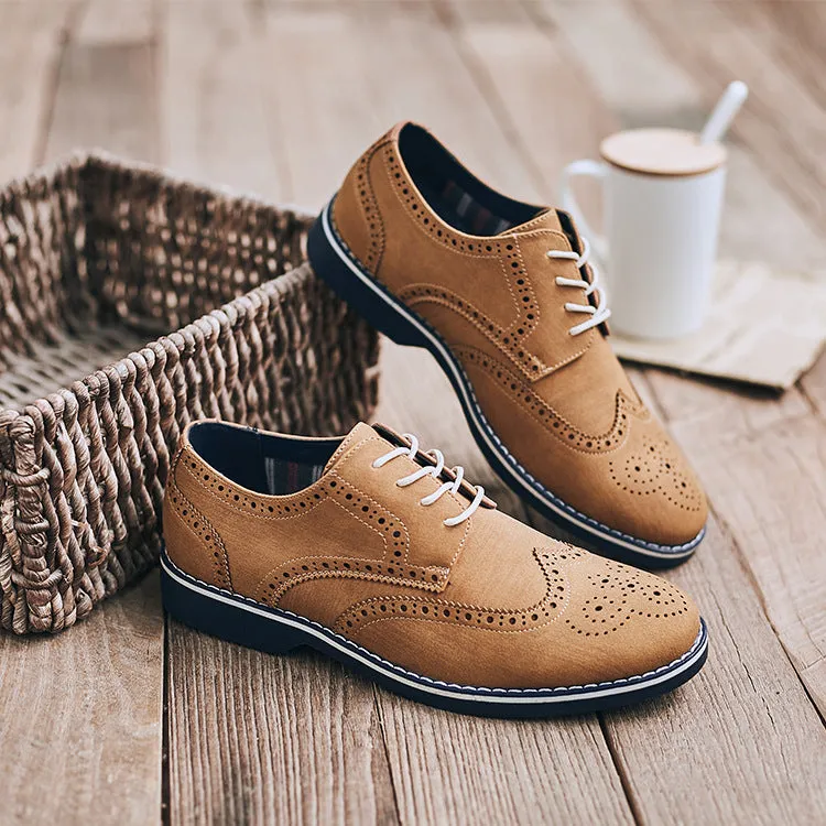 Leather Shoes Men Casual British Formal Groom Youth Business | Brodtica.com