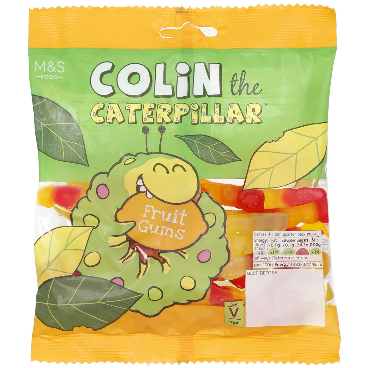 M&S Food Colin the Caterpillar Fruit Gums 170g