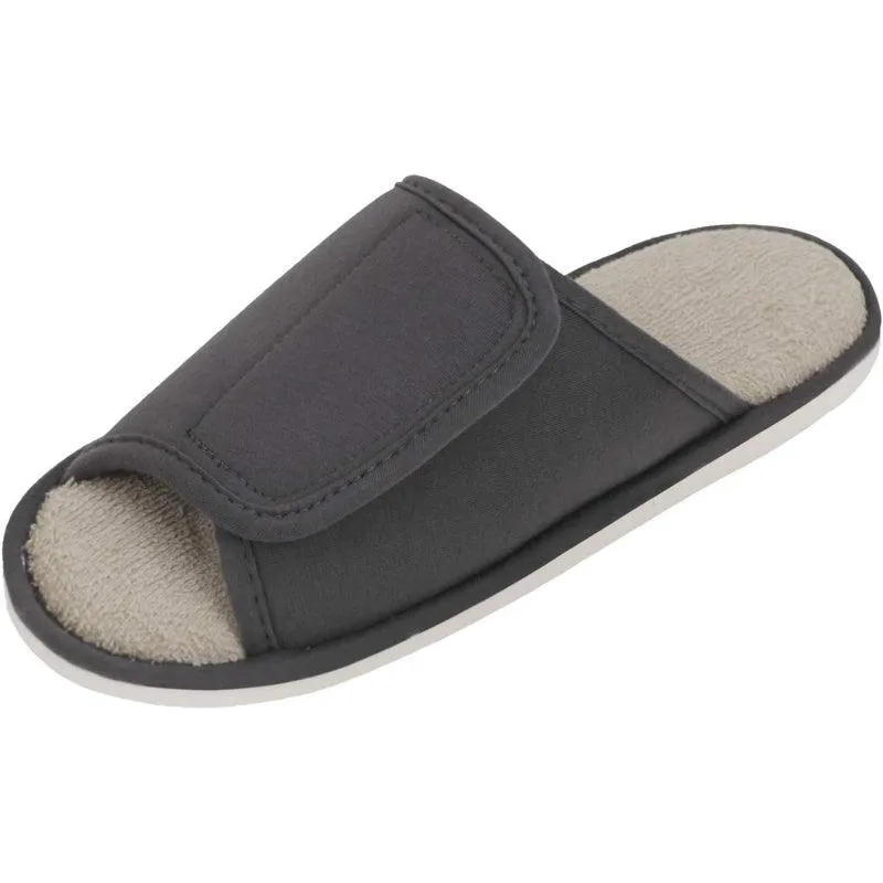 Non Slip Arthritis Slippers – Open Toe with Velcro Closure