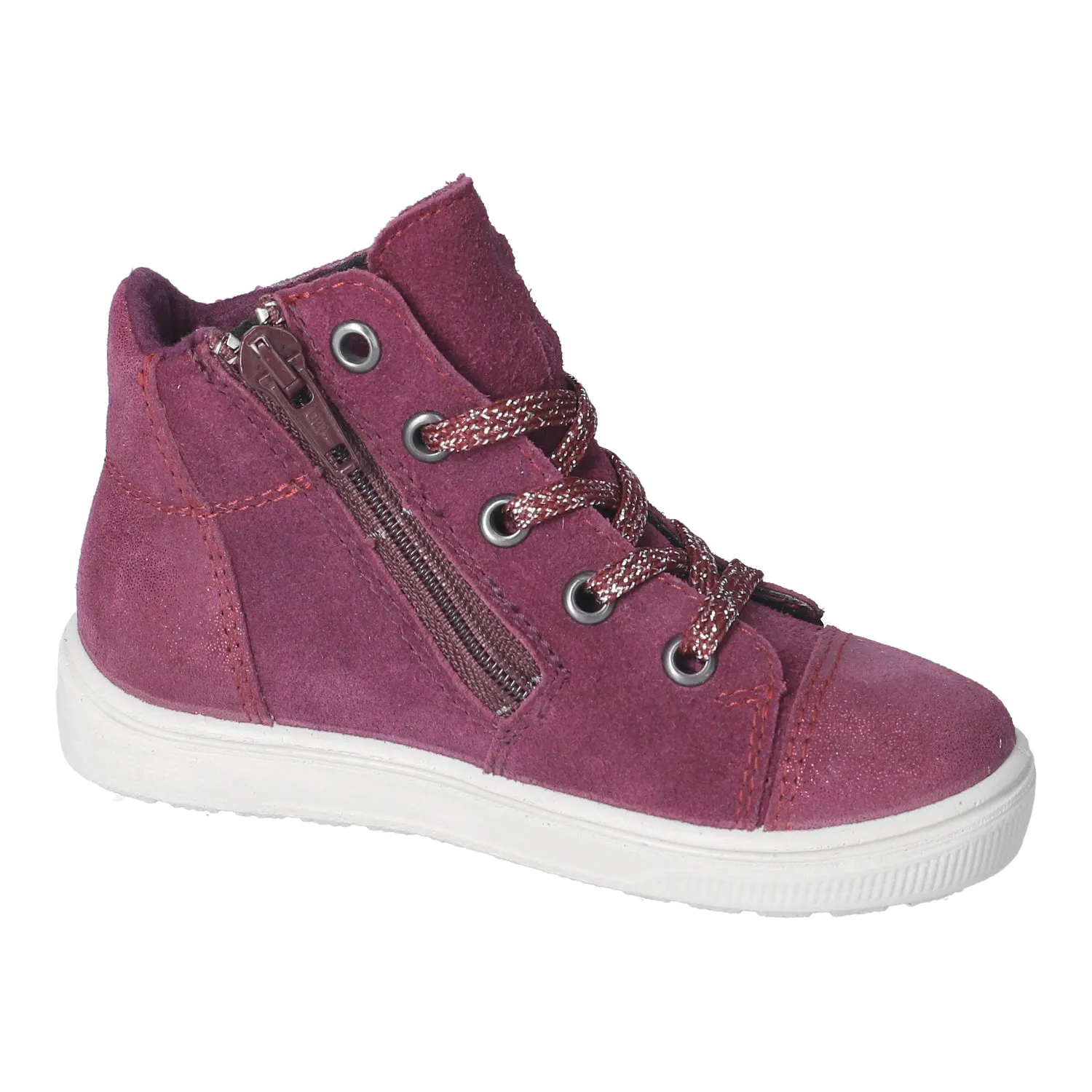 Ricosta Boots | Mel Waterproof Lace-up / Zip | Merlot