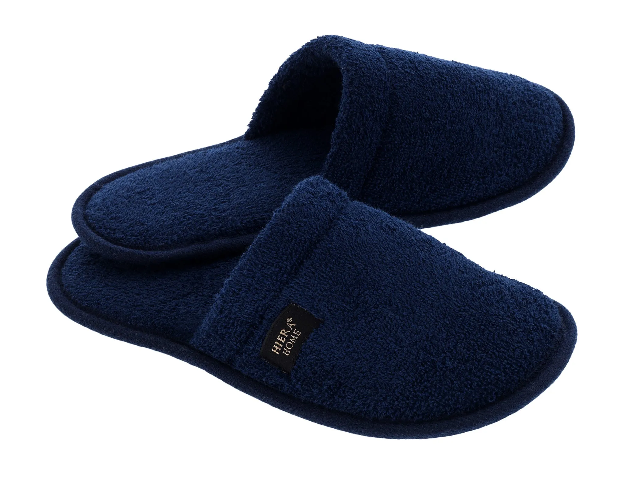Terry Soft Slippers, Navy